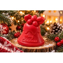 Świąteczne mydło Dzwonek Merry Christmas duży 3D Personalizowane