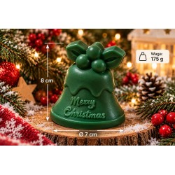 Świąteczne mydło Dzwonek Merry Christmas duży 3D Personalizowane